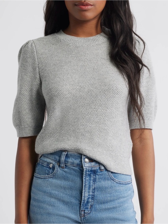 Madewell Sweaters - Madewell Puff Sleeve Textured Sweater NWT